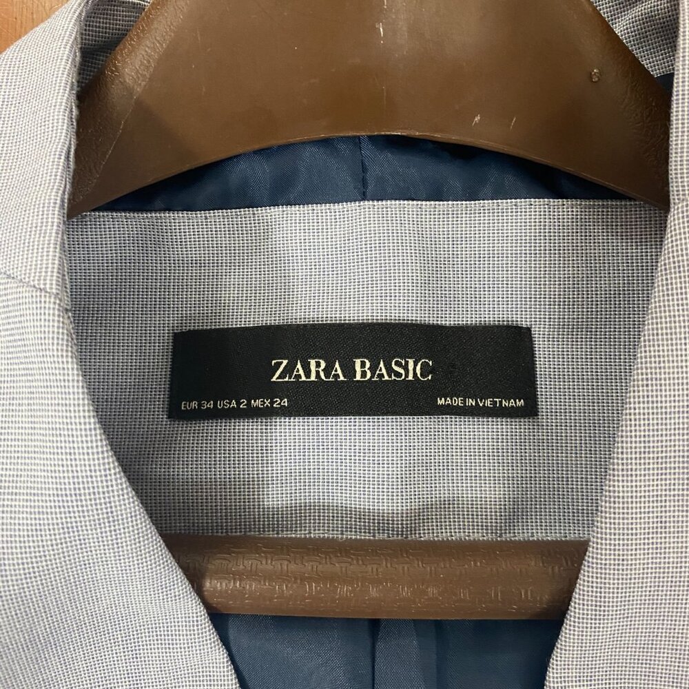 Zara’s Basic Collection Women’s One Button Blazer, Size 2 - Picture 7 of 8